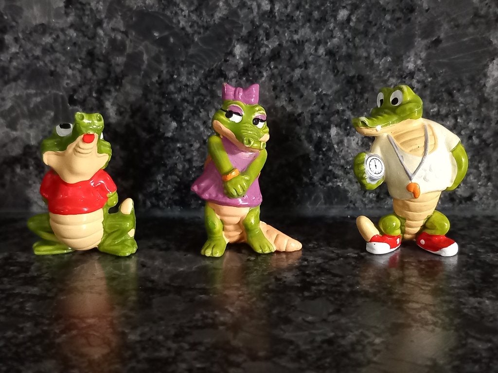 Kindersurprise Ferrero Die Crazy Crocos 3 stuk krokodil 1992, Ophalen of Verzenden, Nieuw, Hardplasticfiguren