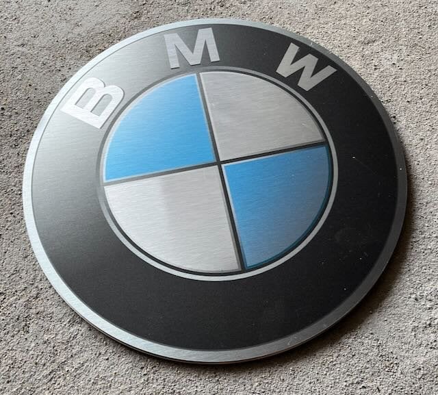 BMW   logo merk  embleem reclamebord   logo, Verzamelen, Ophalen of Verzenden, Zo goed als nieuw, Auto's