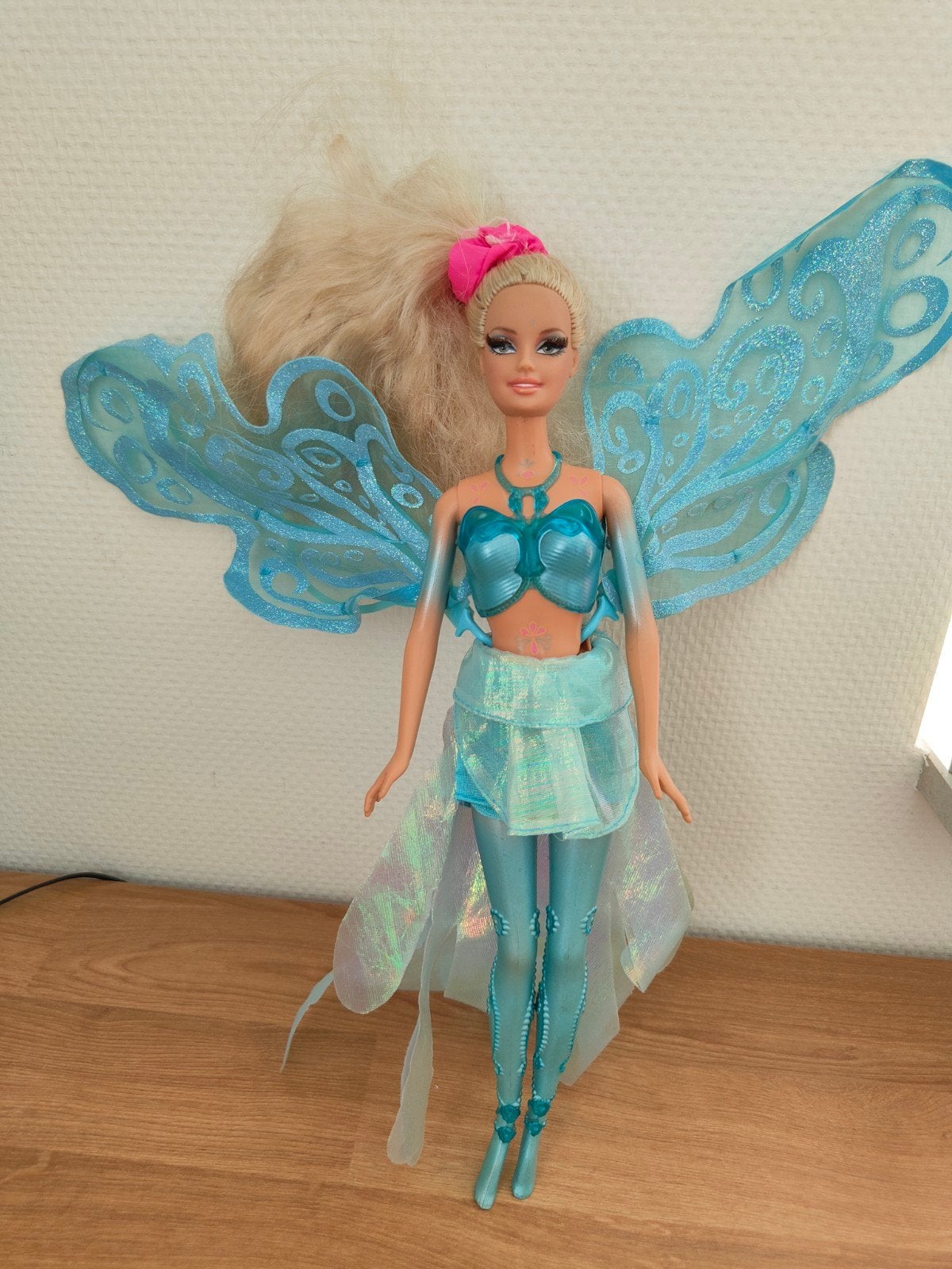 Barbie Fairytopia fee – blauwe vleugels, Ophalen of Verzenden, Barbie