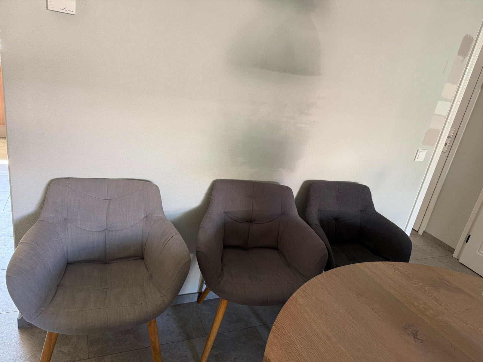 Zes mooie stoffen stoelen van Troubadour, Ophalen, Gebruikt, Vijf, Zes of meer stoelen, Stof