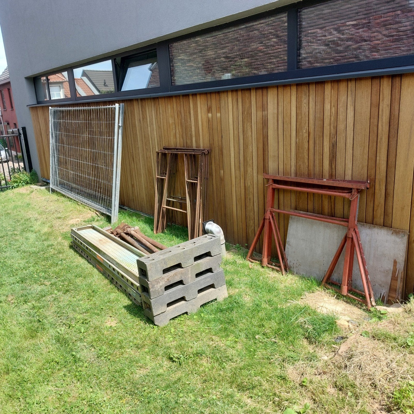 Bouwmaterialen: Stalen stutten, bokjes, steigerplaten., Doe-het-zelf en Verbouw, Ophalen