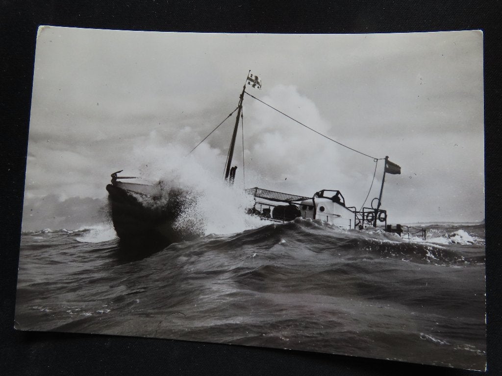 ansichtkaart reddingboot "President Jan Lels" KNRM, Ophalen of Verzenden, Motorboot, Kaart, Foto of Prent