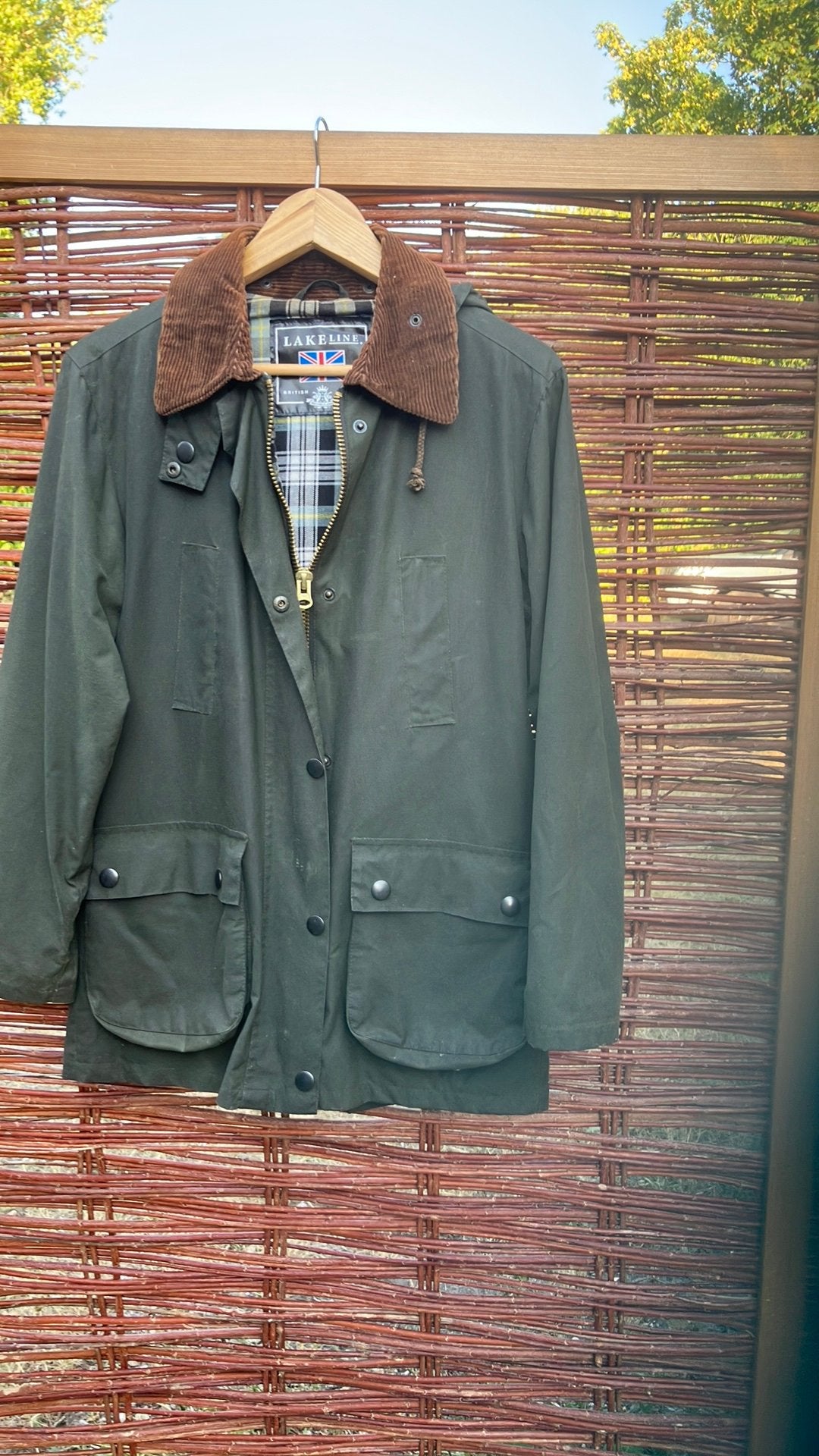 wax jas, Ophalen, Gedragen, Maat 38/40 (M), Groen