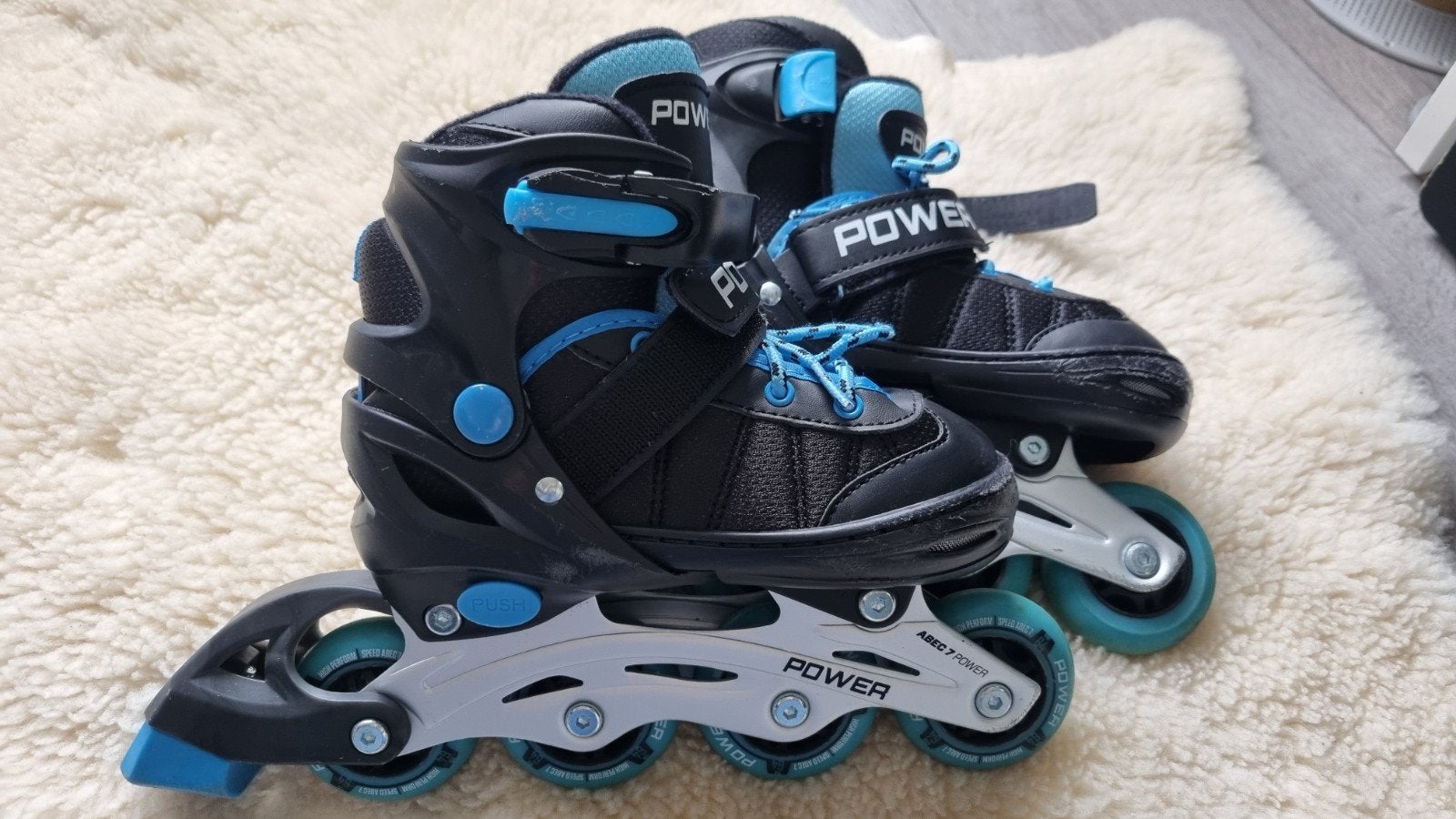 Inline skates met bescherming - Verstelbaar, Sport en Fitness, Skeelers, Ophalen, Kinderen, Inline skates 4 wielen, Powerslide