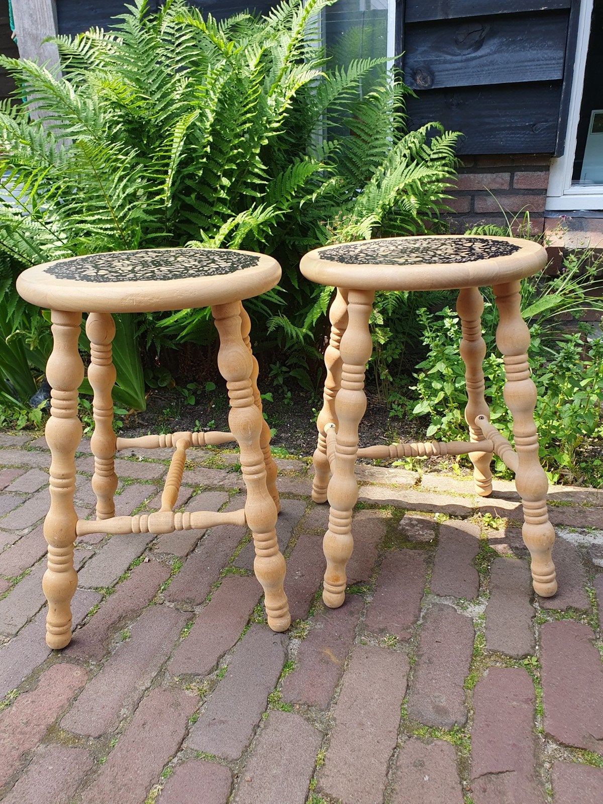2 vintage Ikea krukjes, Ophalen of Verzenden, Zo goed als nieuw, Hout, .