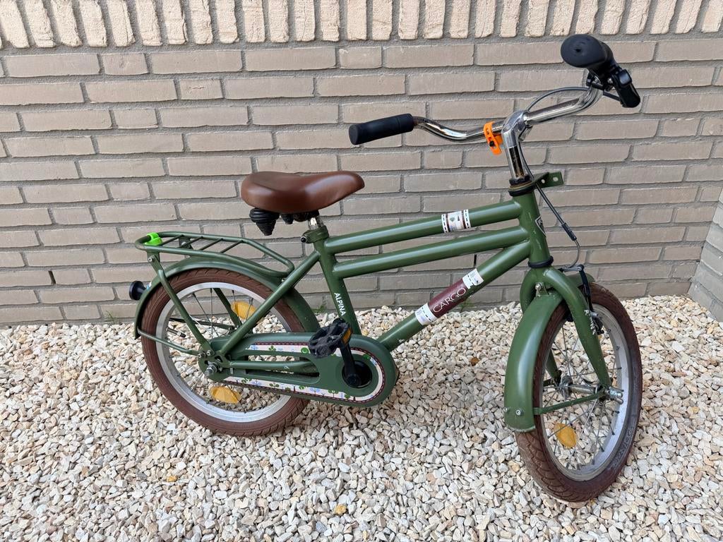 Alpina Cargo kinderfiets 16 inch, Fietsen en Brommers, Fietsen | Jongens, Ophalen, Zo goed als nieuw, 16 inch, Handrem