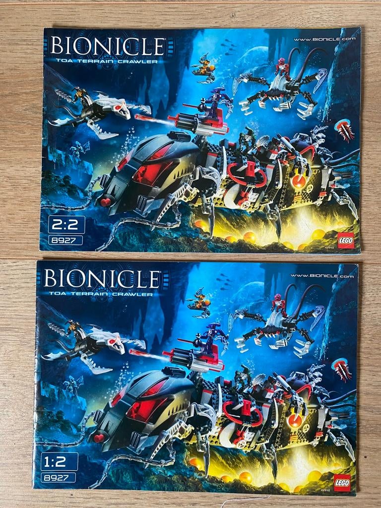Lego Bionicle set 8927 bouwinstructie boekje deel 1 en 2, Ophalen of Verzenden, Zo goed als nieuw, Losse stenen, Lego