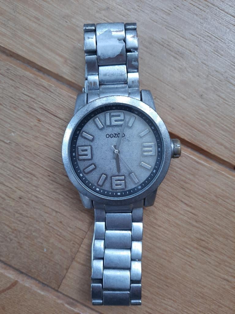 OOZOO - Zilverkleurige horloge roestvrijstalen band, Overige merken, Staal, Staal, Polshorloge