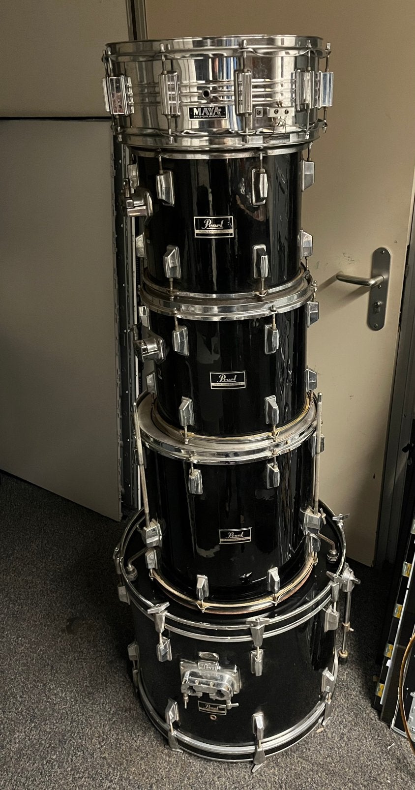 Pearl export shell set, Muziek en Instrumenten, Ophalen, Gebruikt, Drums of Percussie