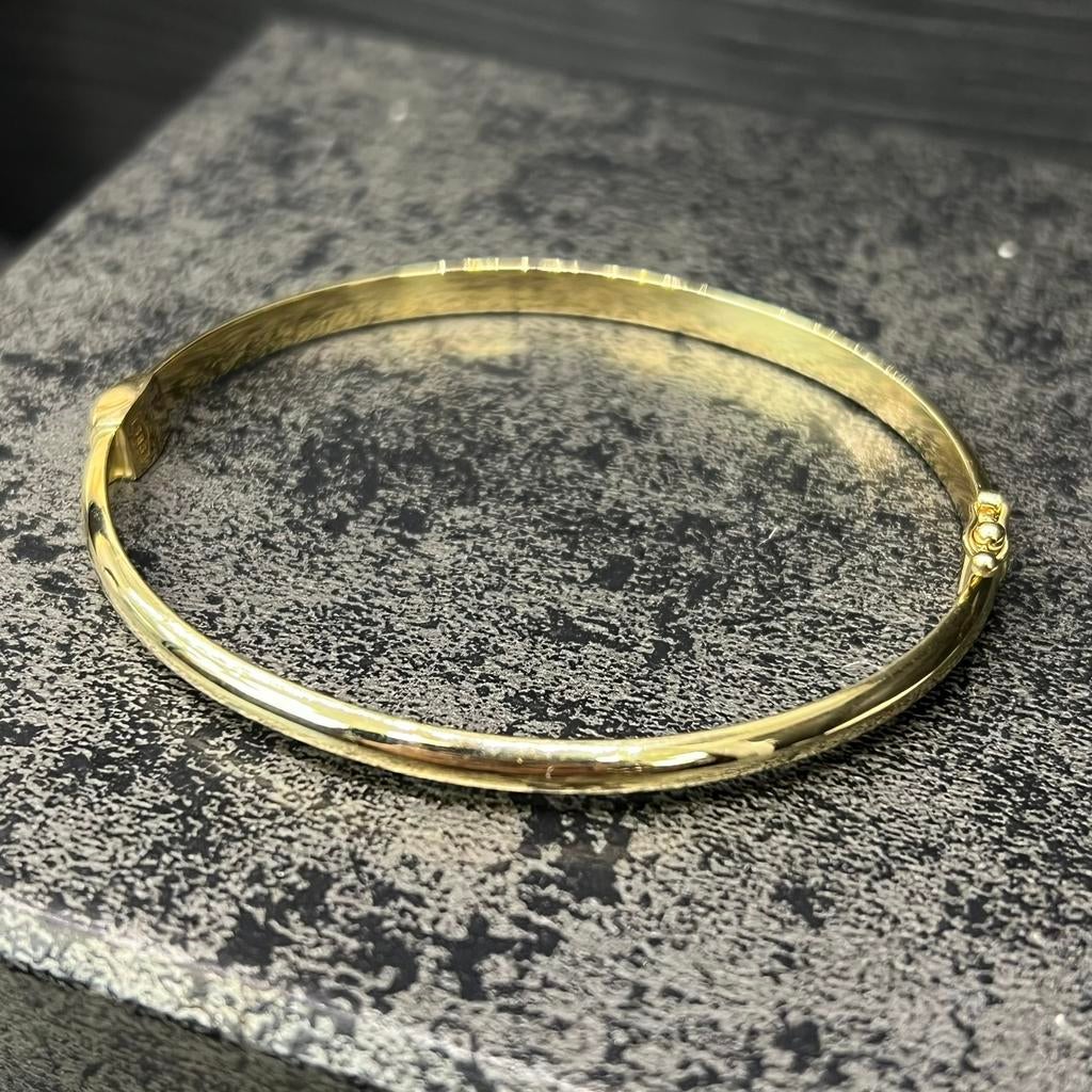 14 karaat gouden slavenarmband dames prachtig model, Sieraden, Tassen en Uiterlijk, Armbanden, Zo goed als nieuw, Goud, Ophalen of Verzenden