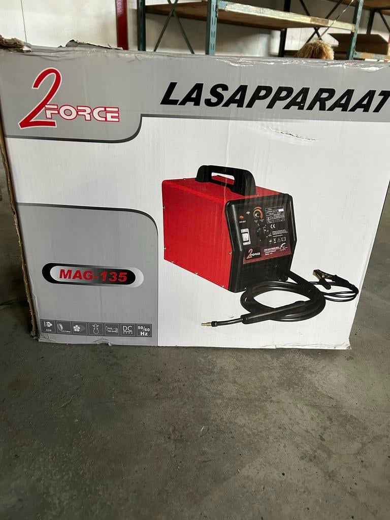 2Force MAG-135 MIG Lasapparaat, Ophalen of Verzenden, Zo goed als nieuw, Minder dan 150 ampère, Co2