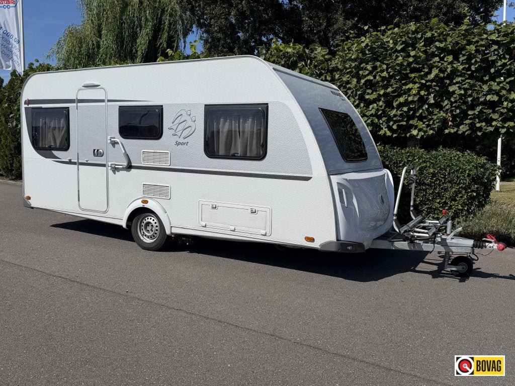 Knaus Sport 460 EU Mover,voortent,enkel bed, Dwarsbed, Standaardzit, Bedrijf, Schokbreker