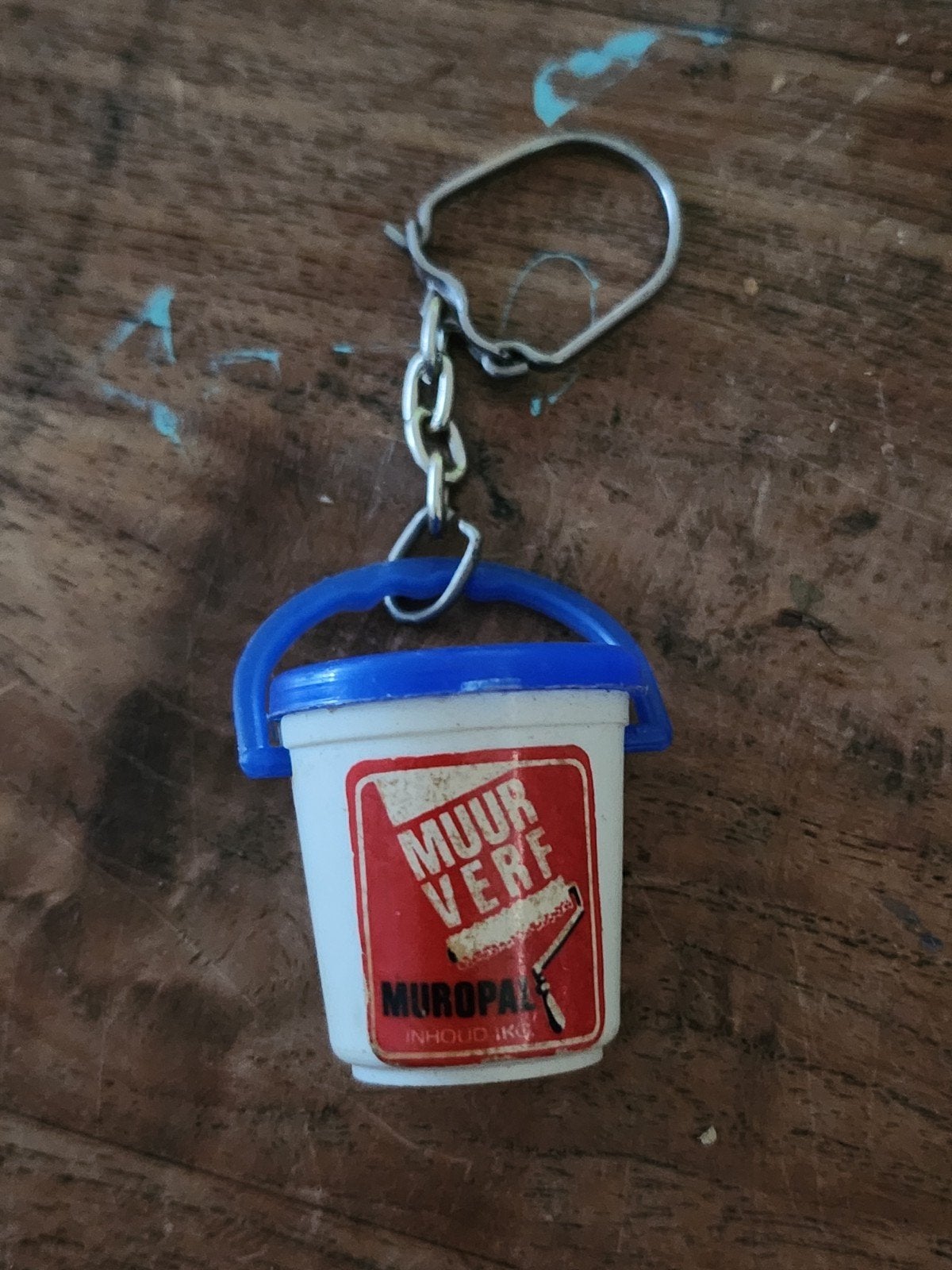 Vintage sleutelhanger Muropal muurverf, Verzamelen, Ophalen of Verzenden, Gebruikt, Merk