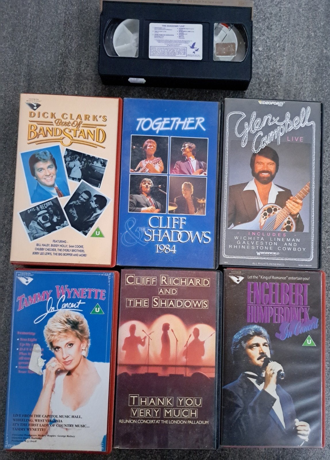 7 videobanden VHS Country western, Alle leeftijden, Ophalen of Verzenden, Gebruikt, VHS