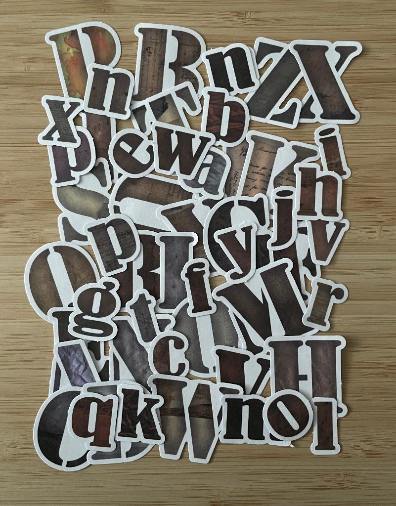 Alfabet stickers, Verzenden, Nieuw, Meerdere stickers