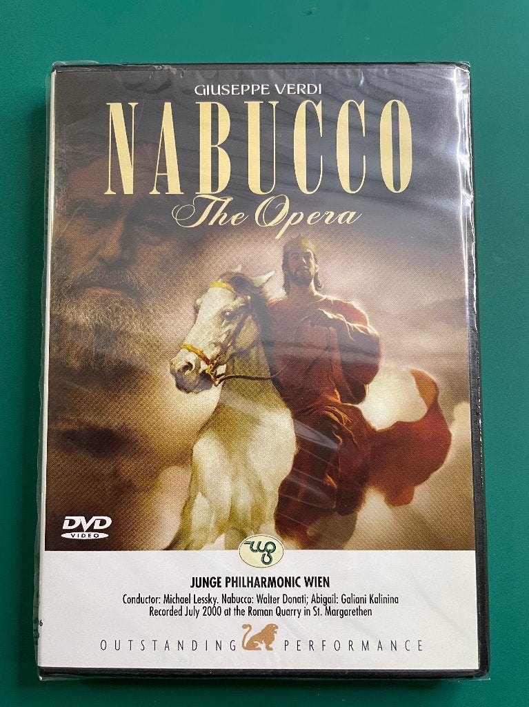 Nabucco – Giuseppe Verdi. DVD Nieuw in seal, Cd's en Dvd's, Alle leeftijden, Ophalen of Verzenden, Nieuw in verpakking