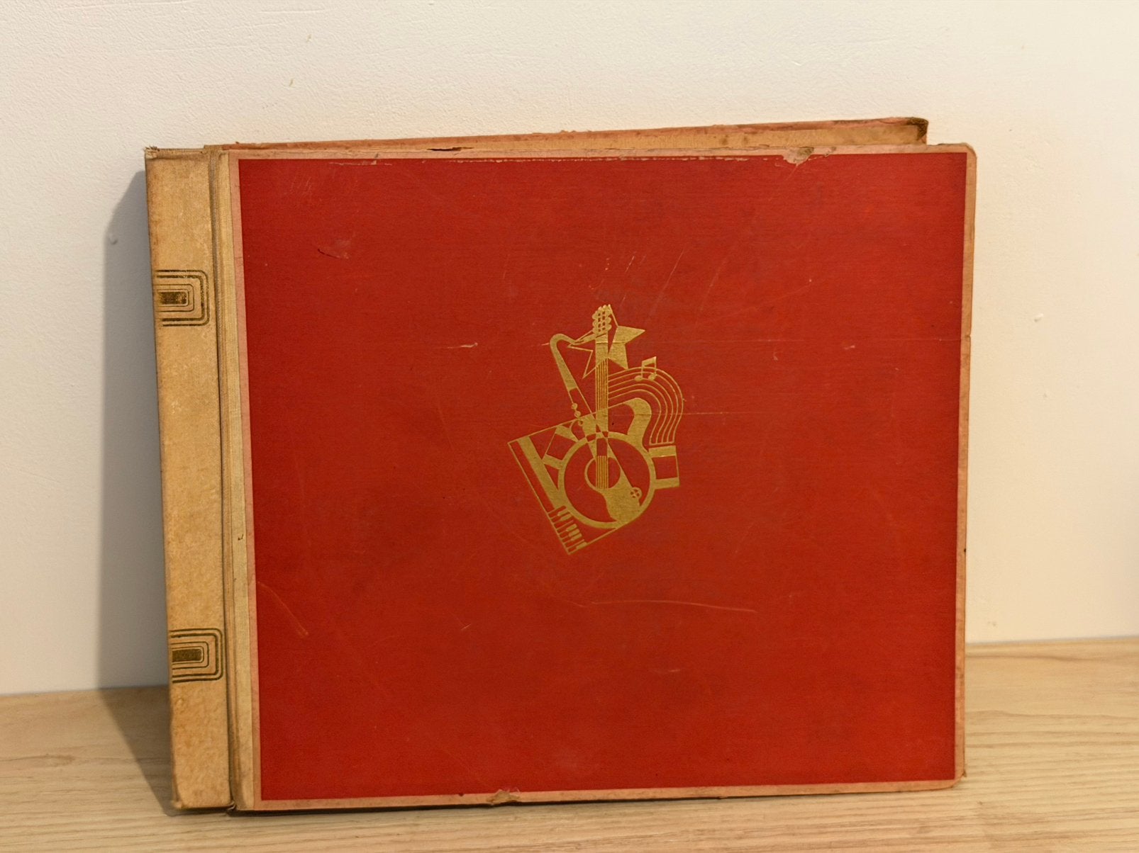 Vintage 78-toeren platenalbum incl. nostalgische platen, Ophalen of Verzenden