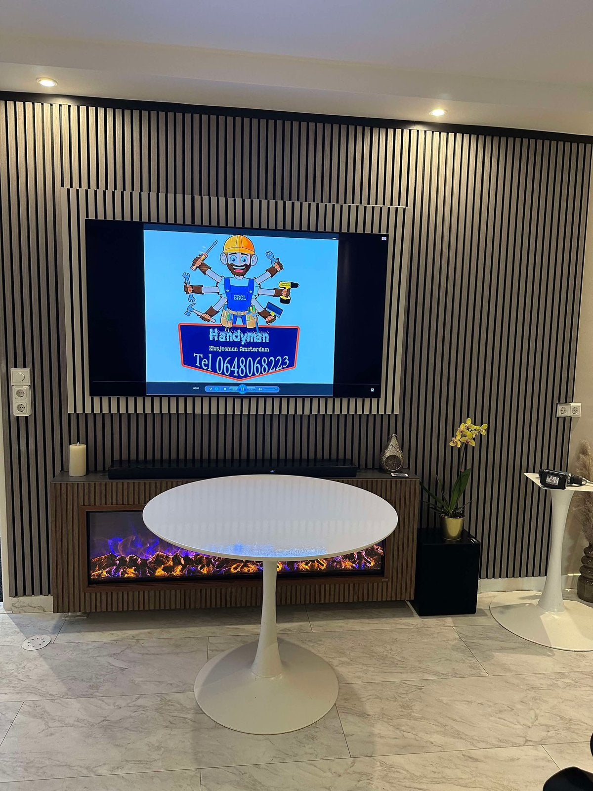 Eet tafel Tulp 100 cm, Ophalen, Zo goed als nieuw