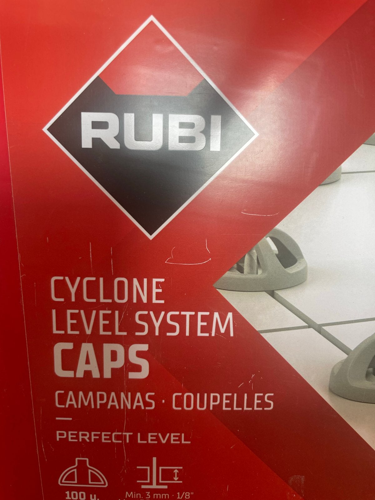 Rubi Cyclone Level System Caps - 100 stuks, Doe-het-zelf en Verbouw, Ophalen of Verzenden, Nieuw, Overige typen