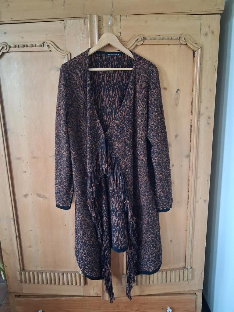 Expresso vest met franjes - Maat XL, Ophalen of Verzenden, Nieuw, Maat 46/48 (XL) of groter, Bruin