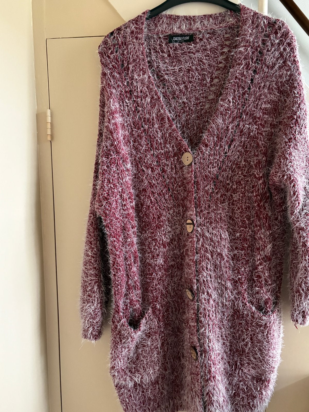 Langharig Cardigan Vest mt 46/48 met aparte knopen en zakken, Kleding | Dames, Ophalen of Verzenden, Nieuw, Maat 46/48 (XL) of groter