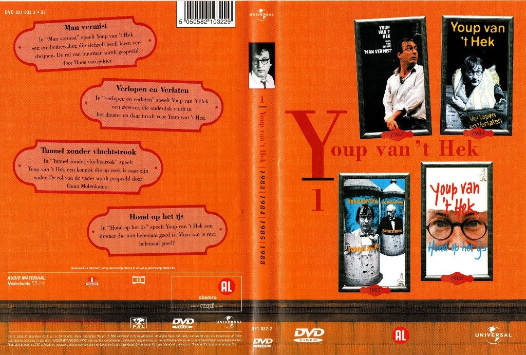 Youp van 't Hek 1, Cd's en Dvd's, Alle leeftijden, Ophalen of Verzenden, Zo goed als nieuw, Komedie