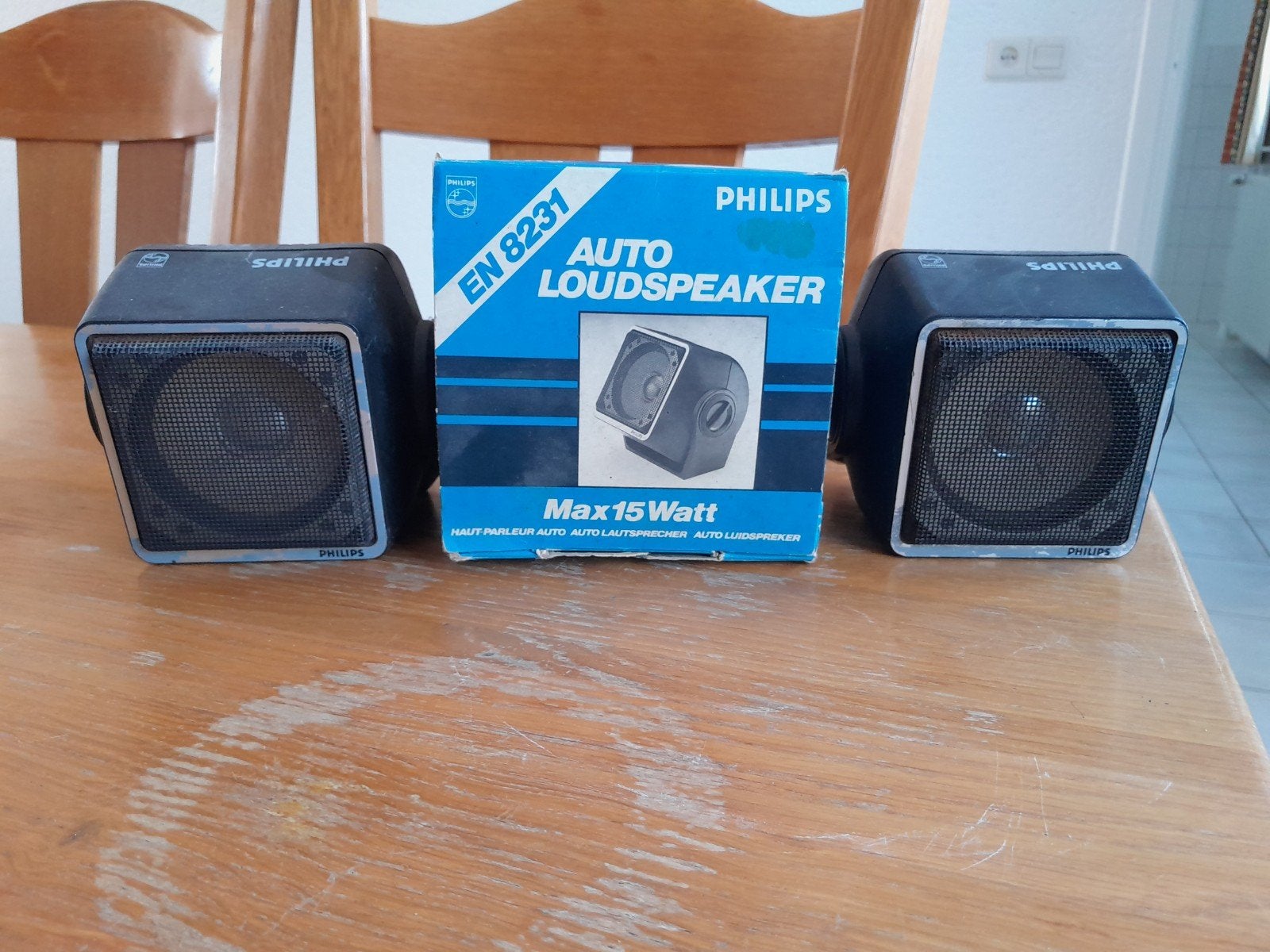 2 geluidsboxen, Audio, Tv en Foto, Luidsprekers, Ophalen of Verzenden, Gebruikt, Minder dan 60 watt, Philips