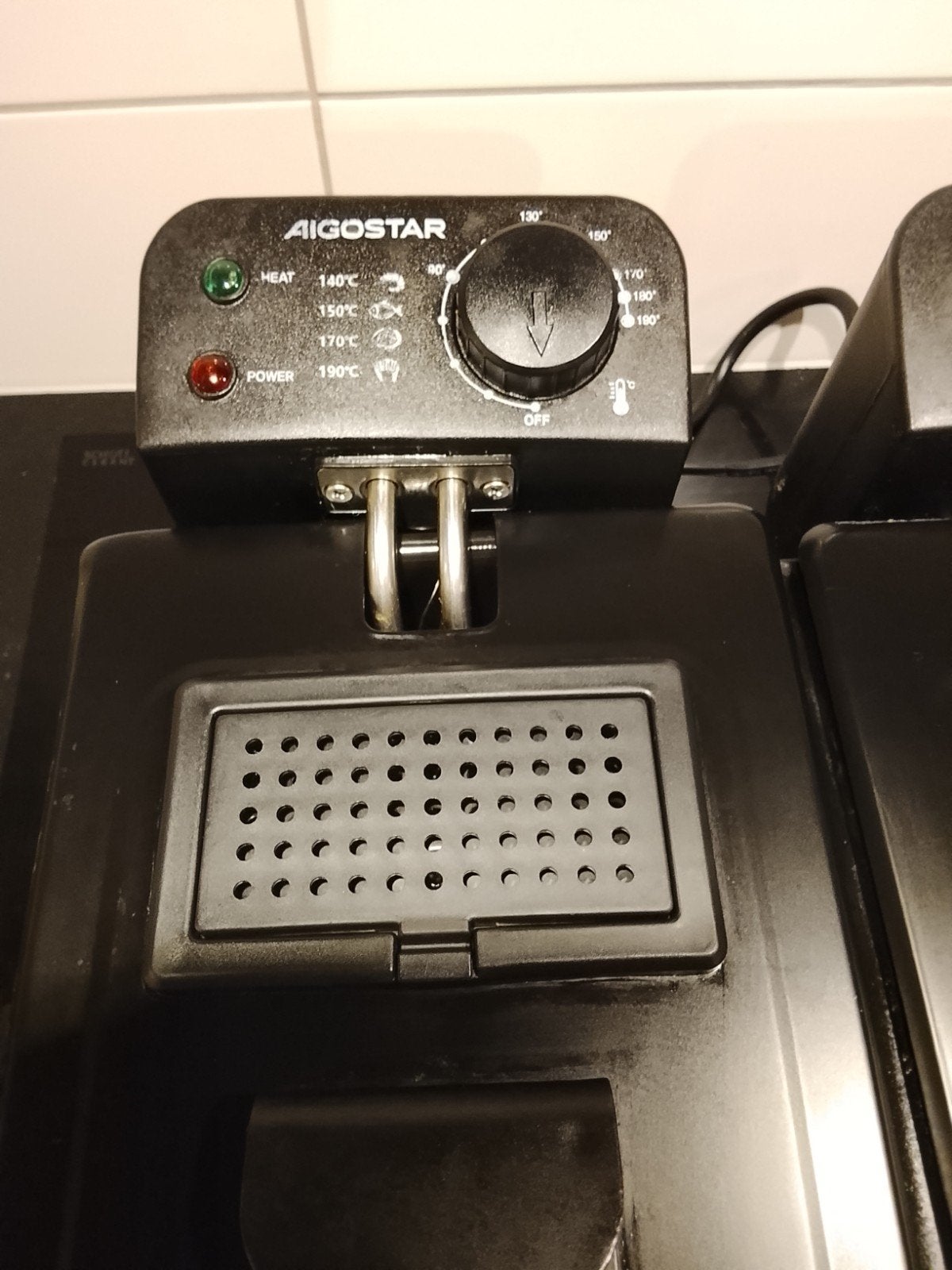 Aigostar Dubbele Frituurpan 2x3 Liter, Duo-friteuse, Gebruikt, Onbekend, Ophalen of Verzenden
