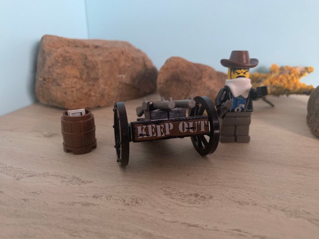 Lego Western 6790 Bandits Wheelgun, Compleet, Gebruikt, Overige thema's, Lego