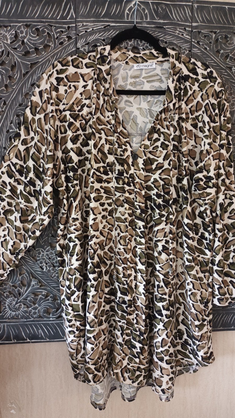 Prachtig Magna tuniek maat 52/54 - Leopard print, Kleding | Dames, Maat 46/48 (XL) of groter, Ophalen of Verzenden, Groen, Magna