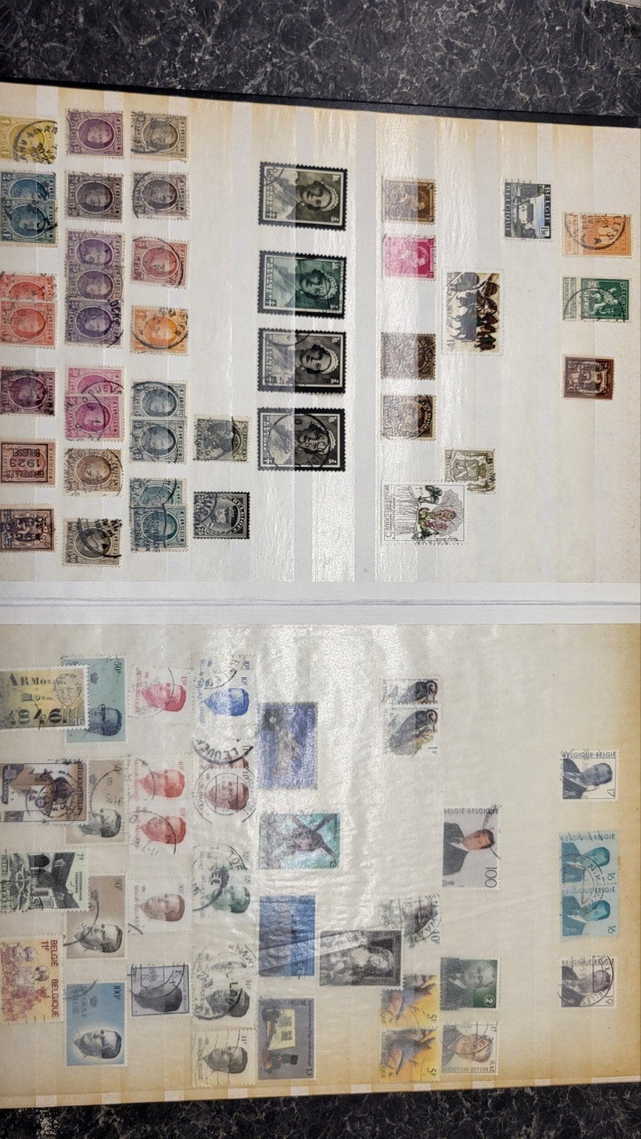 Postzegela België gestempelt in album, Postzegels en Munten, Met stempel, Frankeerzegel, Ophalen of Verzenden, Gestempeld
