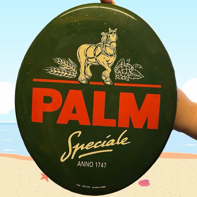 Vintage Palm Speciale geëmailleerd bord - Anno 1747, Ophalen of Verzenden