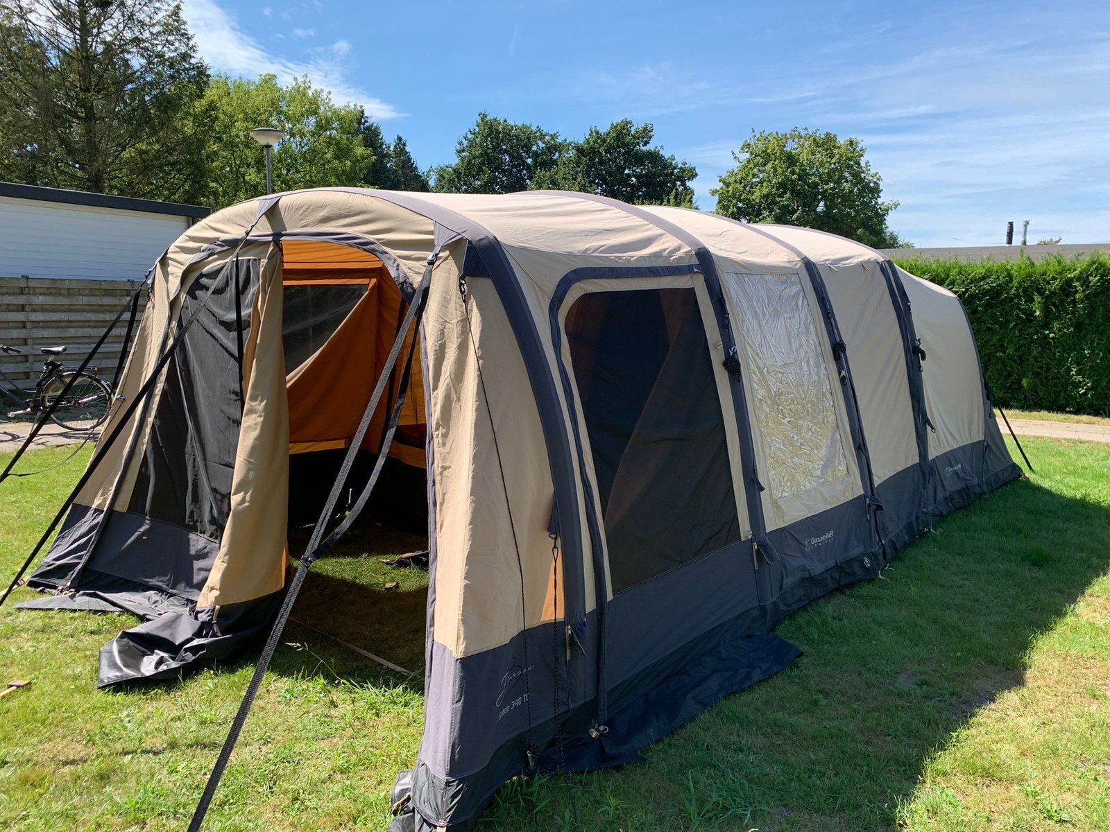 Mooie Bardani airspace 340 TC weinig gebruikt, Caravans en Kamperen, Ophalen, Zo goed als nieuw, Tot en met 4