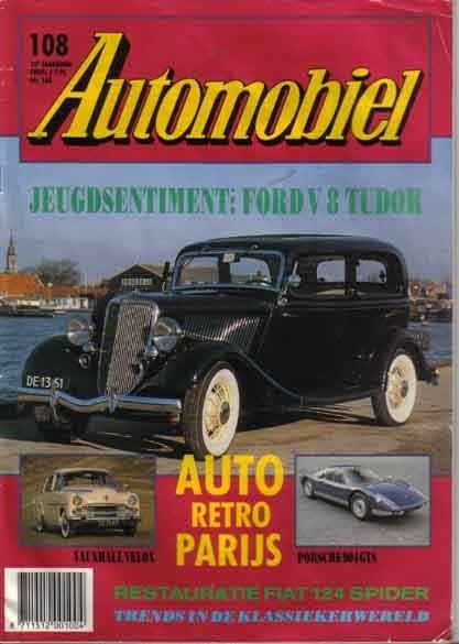 Automobiel 108 1989 : Fiat 124 Spider - Vauxhall Velox, Ophalen of Verzenden, Gelezen, Algemeen