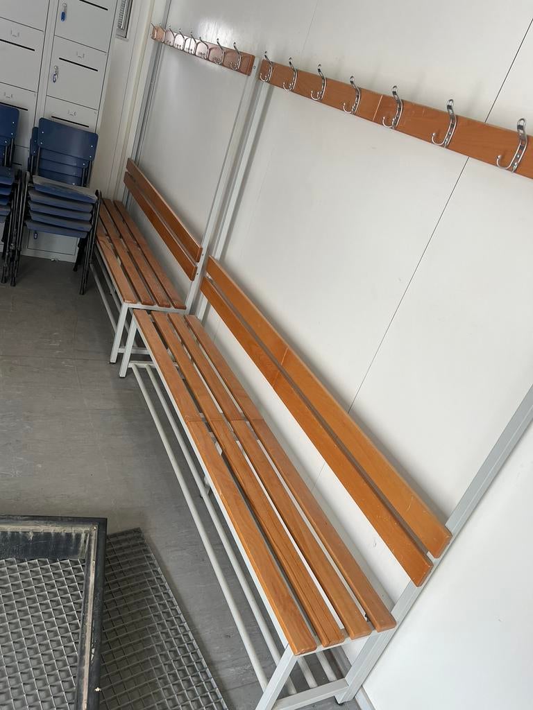 Kleedkamerbank / garderobebank | 14 stuks, Huis en Inrichting, Ophalen of Verzenden, Zo goed als nieuw, Vijf, Zes of meer stoelen