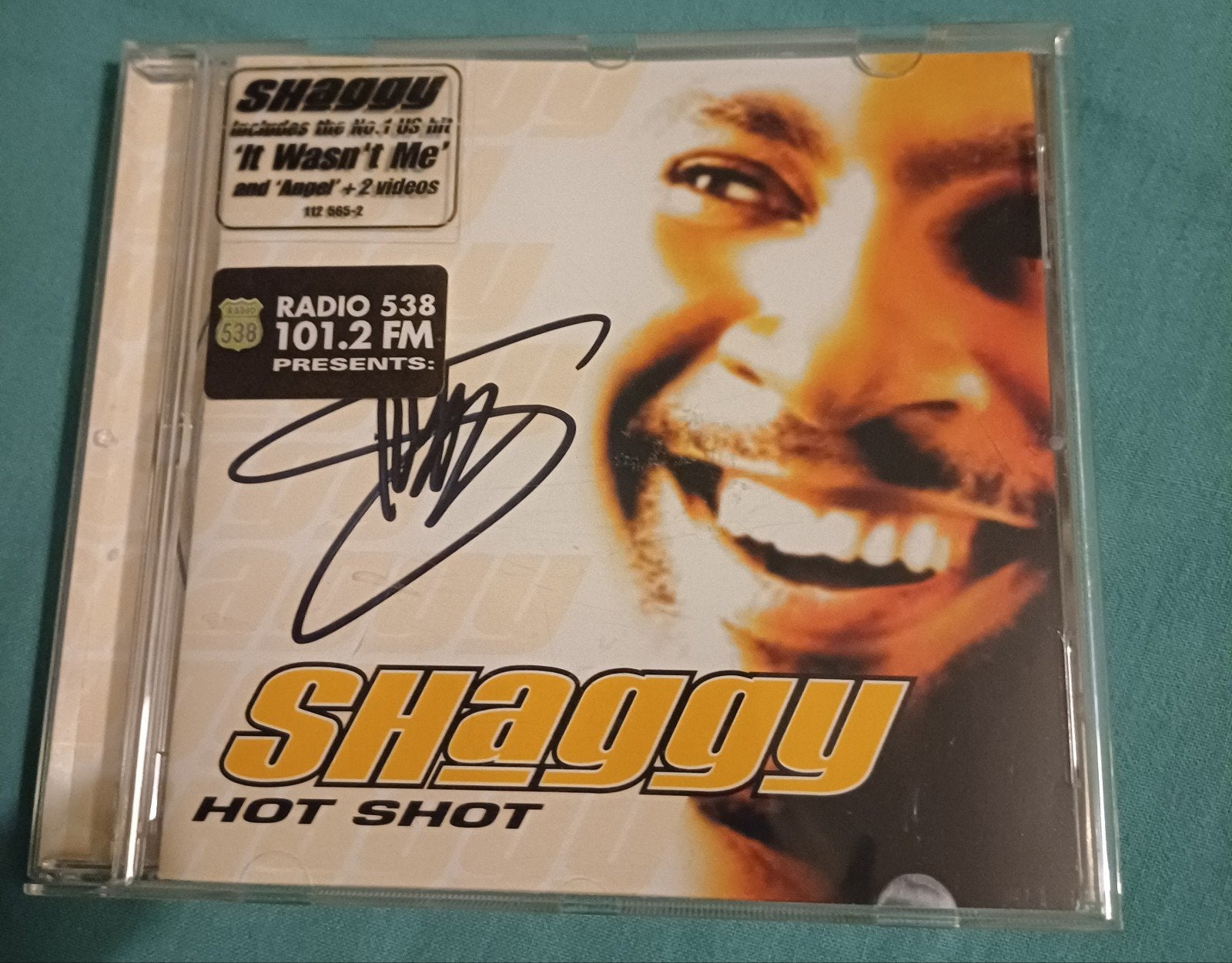 Shaggy handtekening gesigneerde cd Hot Shot, Ophalen of Verzenden, Zo goed als nieuw, Foto of Kaart