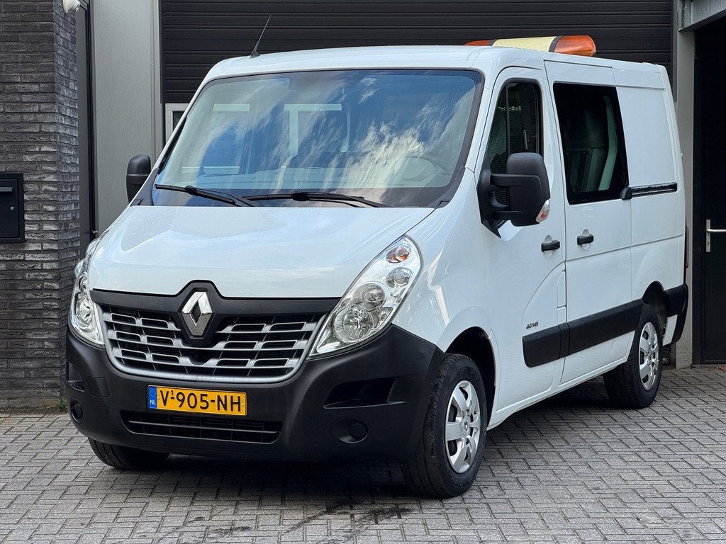 Renault Master T35 2.3 dCi L1H2 EURO6 DUBBEL CABINE AIRCO NA, Auto's, Bestelauto's, Voorwielaandrijving, Gebruikt, Euro 6, Renault