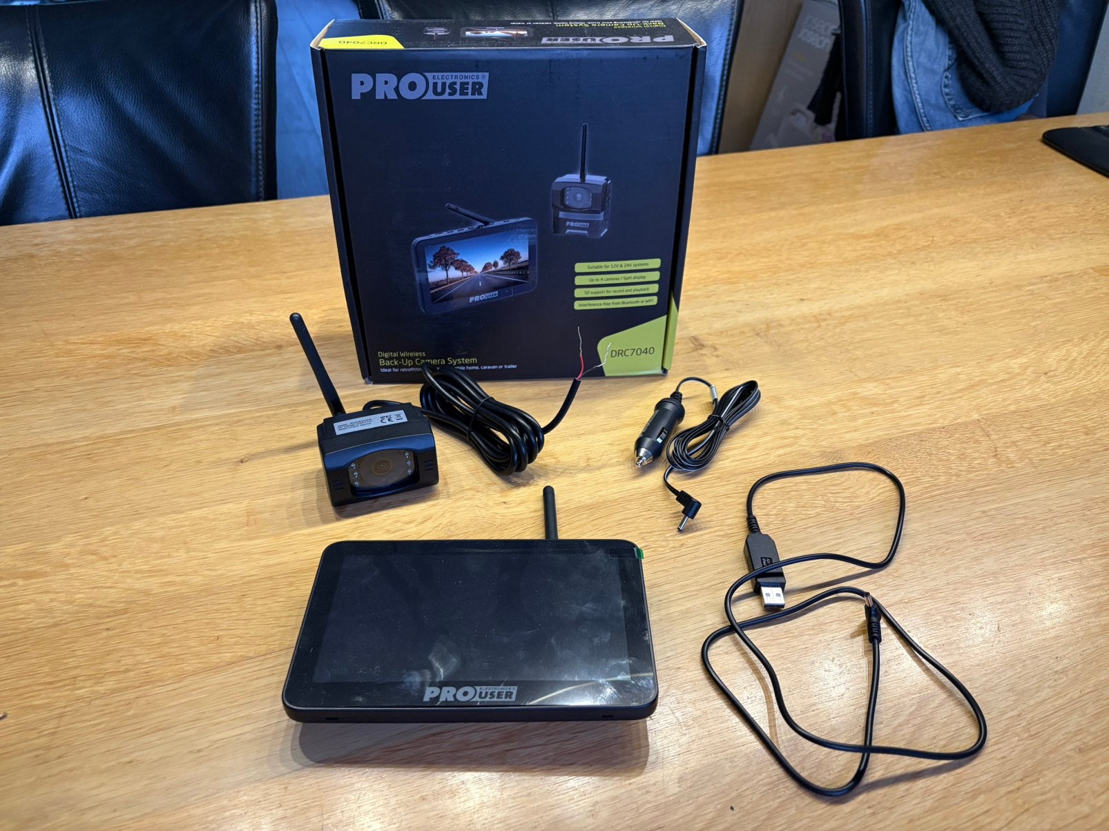 Pro user DRC7040 camera sytseem achteruitrijcamera, Ophalen, Draadloos, Nieuw