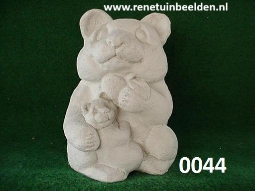 Panda beer met baby beer groot beeld.  NR 0044., Ophalen, Nieuw, Beton, Dierenbeeld