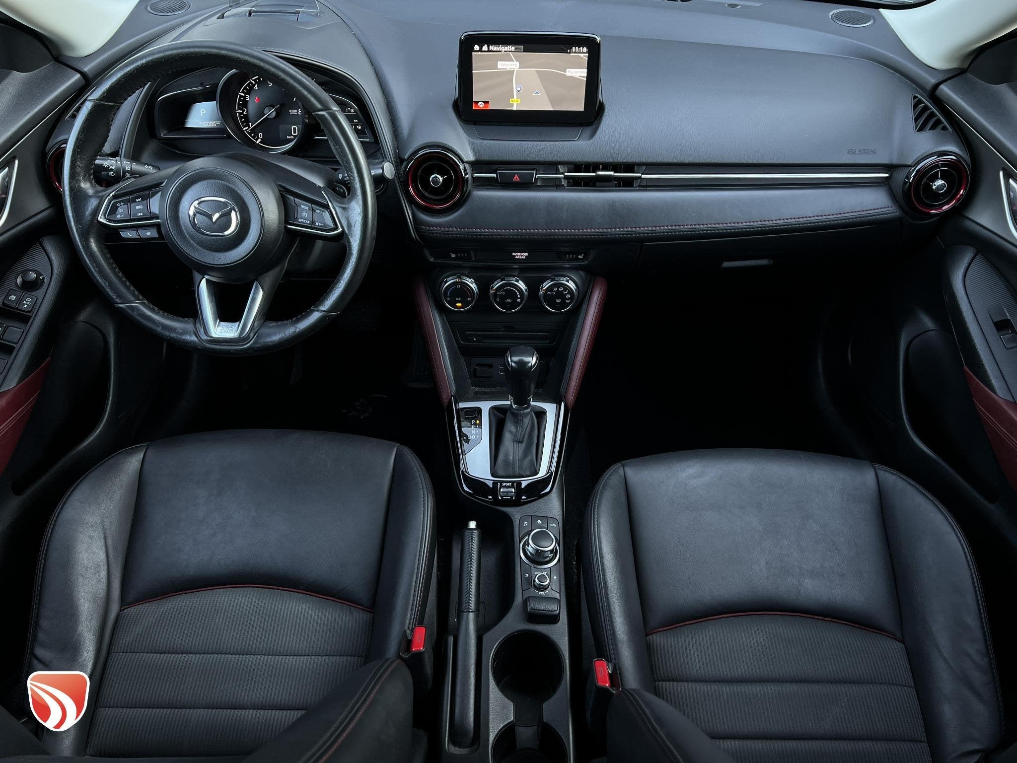 Mazda CX-3 2.0 SkyActiv-G 120 SkyLease GT Automaat | LED | C, 1998 cc, 4 cilinders, Leder, Automatische klimaatregeling