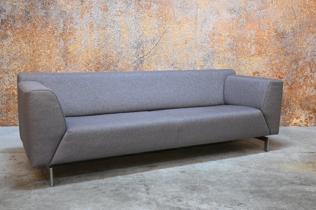 ZGANieuw stoffen Rolf Benz Linea design bank, 150 tot 200 cm, Driepersoons, 75 tot 100 cm, Zo goed als nieuw