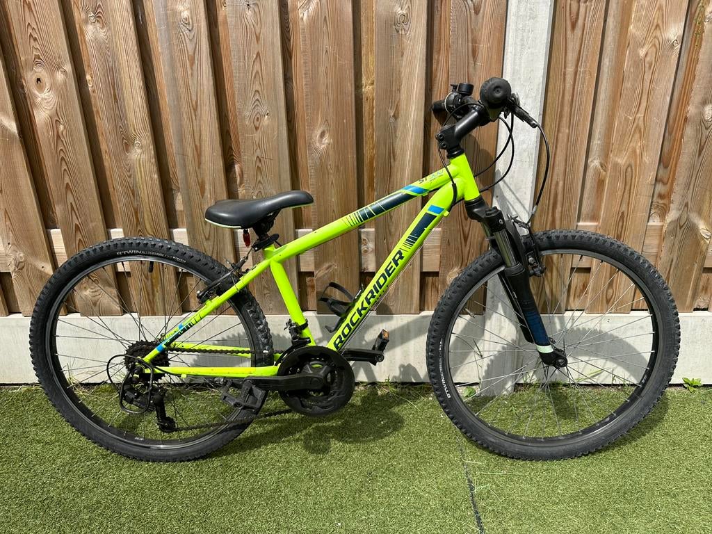 Rockrider ST500 | Jongensfiets | 24 inch | 21 versnellingen, Ophalen, Velgrem, Versnellingen, Gebruikt