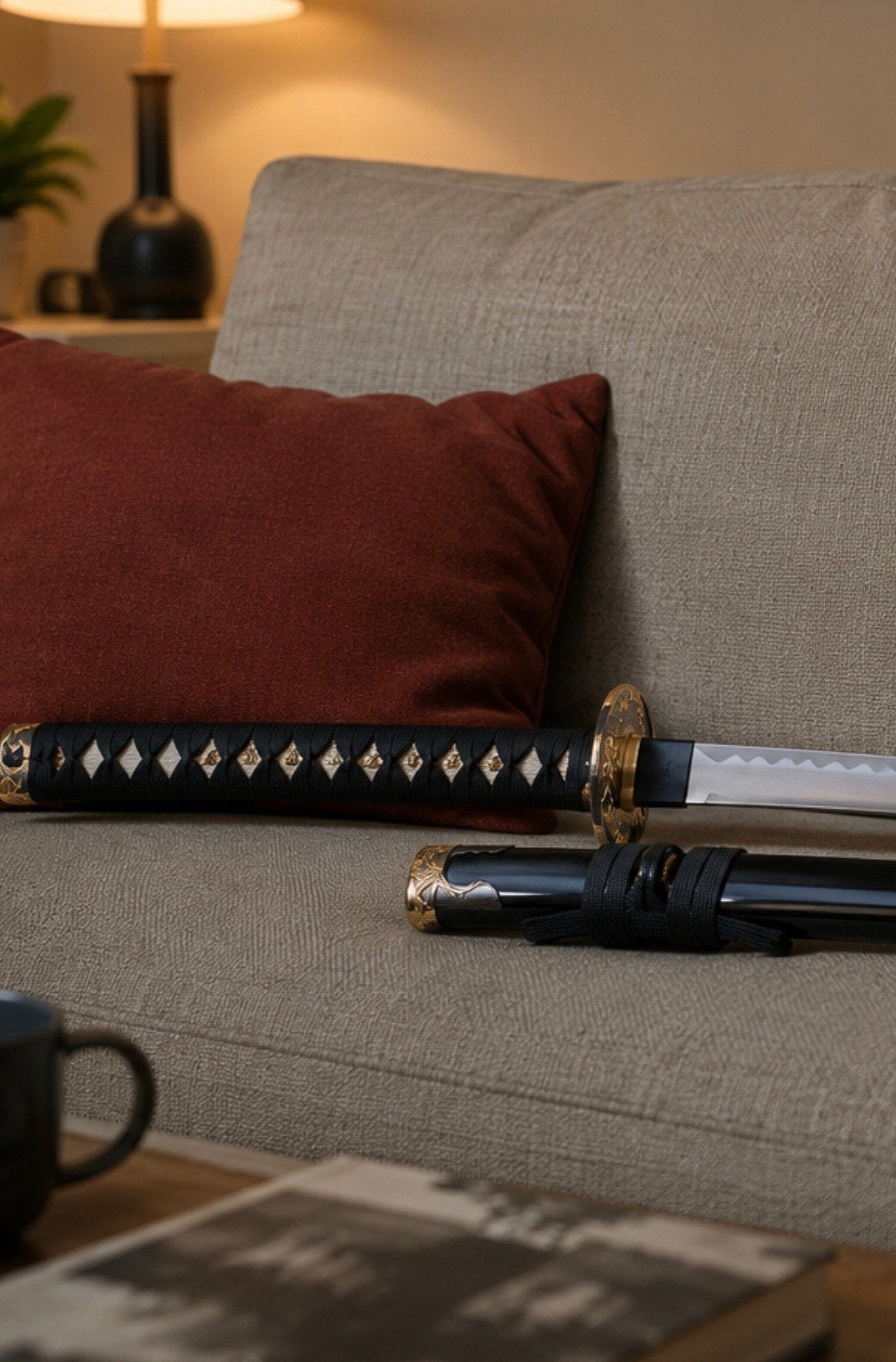 Scherp katana samurai zwaard, Ophalen of Verzenden, Overige soorten, Azië, Zwaard of Sabel