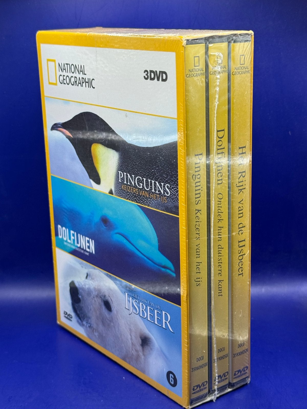002. National Geographic 3DVD: Pinguïns, Dolfijnen, IJsbeer, Engels, Verzenden, Alle leeftijden, Nederlands
