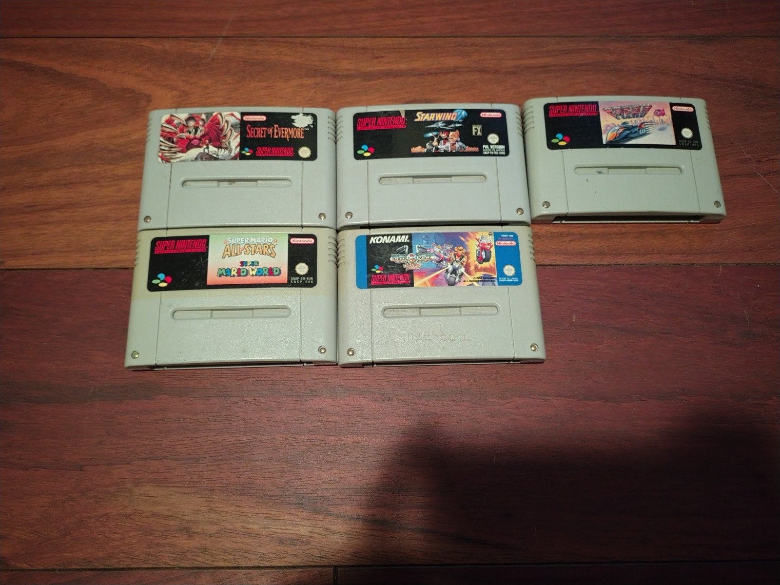 Super Nintendo SNES console met 2 controllers en 5 games, Ophalen of Verzenden, Gebruikt, Met 2 controllers, Met games