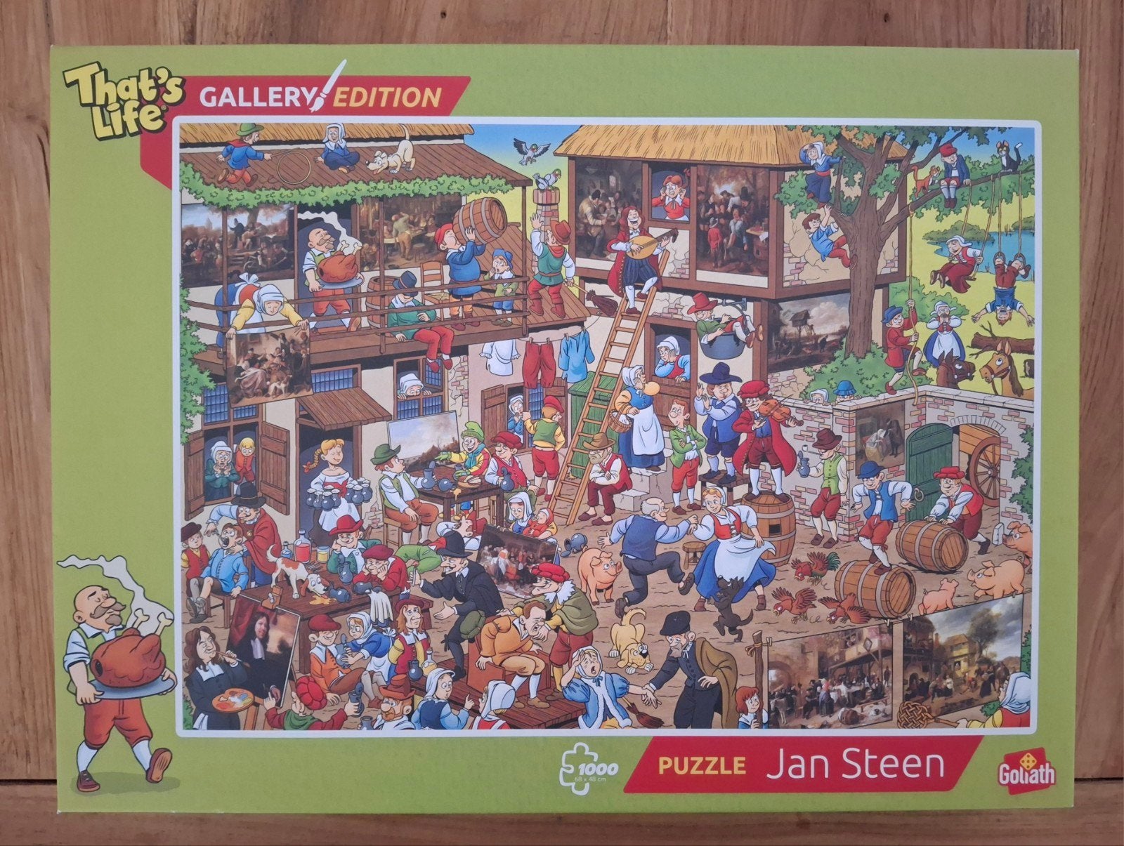 That's life gallery edition puzzel 'Jan Steen' (NIEUW), Ophalen of Verzenden, 500 t/m 1500 stukjes, Nieuw, Legpuzzel