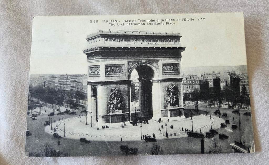Arc de Triomphe in Parijs, Verzenden, Voor 1920, Gelopen, Frankrijk