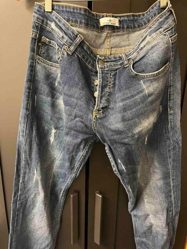 Jeans - Gedragen, Ophalen of Verzenden, Gedragen, Blauw, Overige jeansmaten