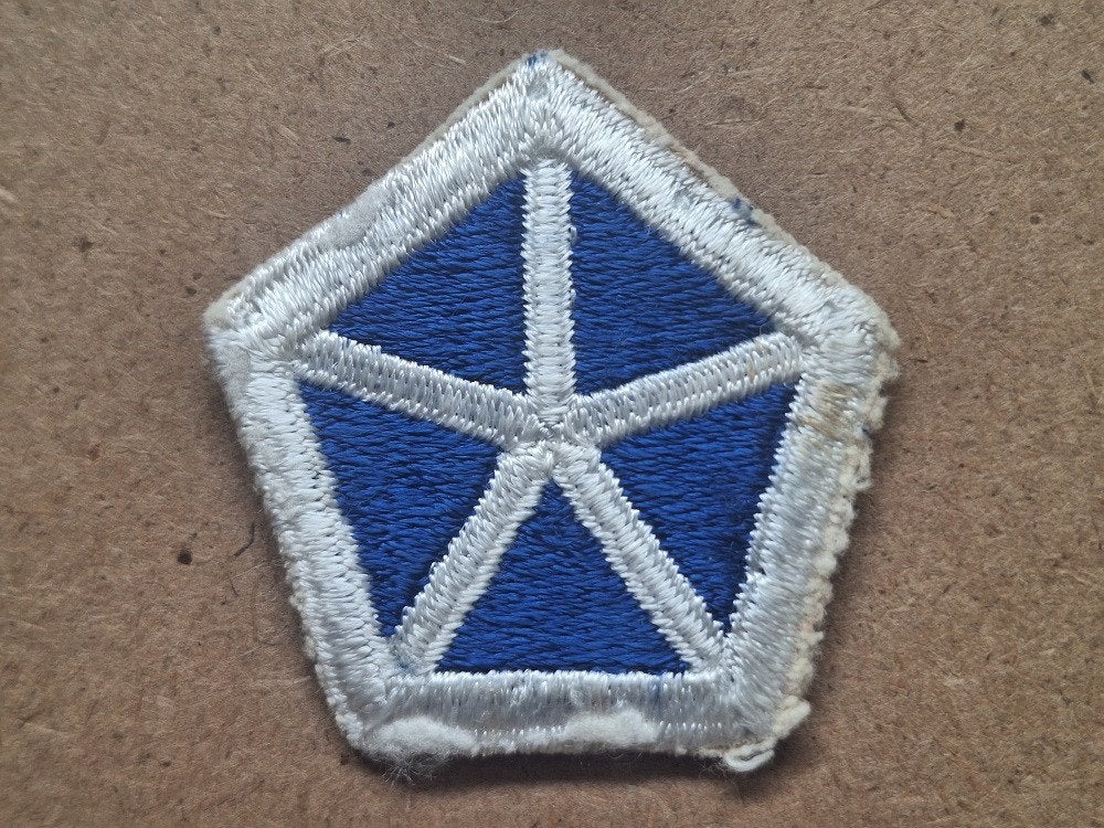 WWII US 5th Corps patch, Verzenden, Amerika, Embleem of Badge