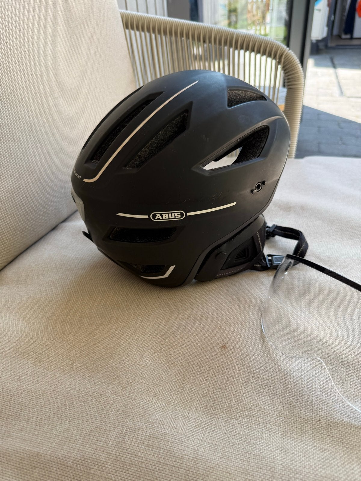 ABUS Pedelec 2.0 fietshelm met vizier - Zo goed als nieuw, Ophalen of Verzenden, Zo goed als nieuw, Overige maten, Heer of Dame